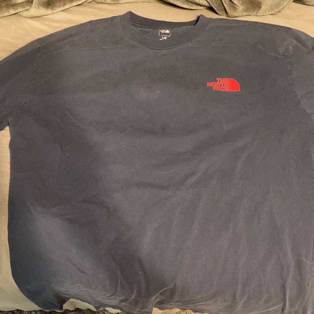 North Face, Blue long sleeve shirt